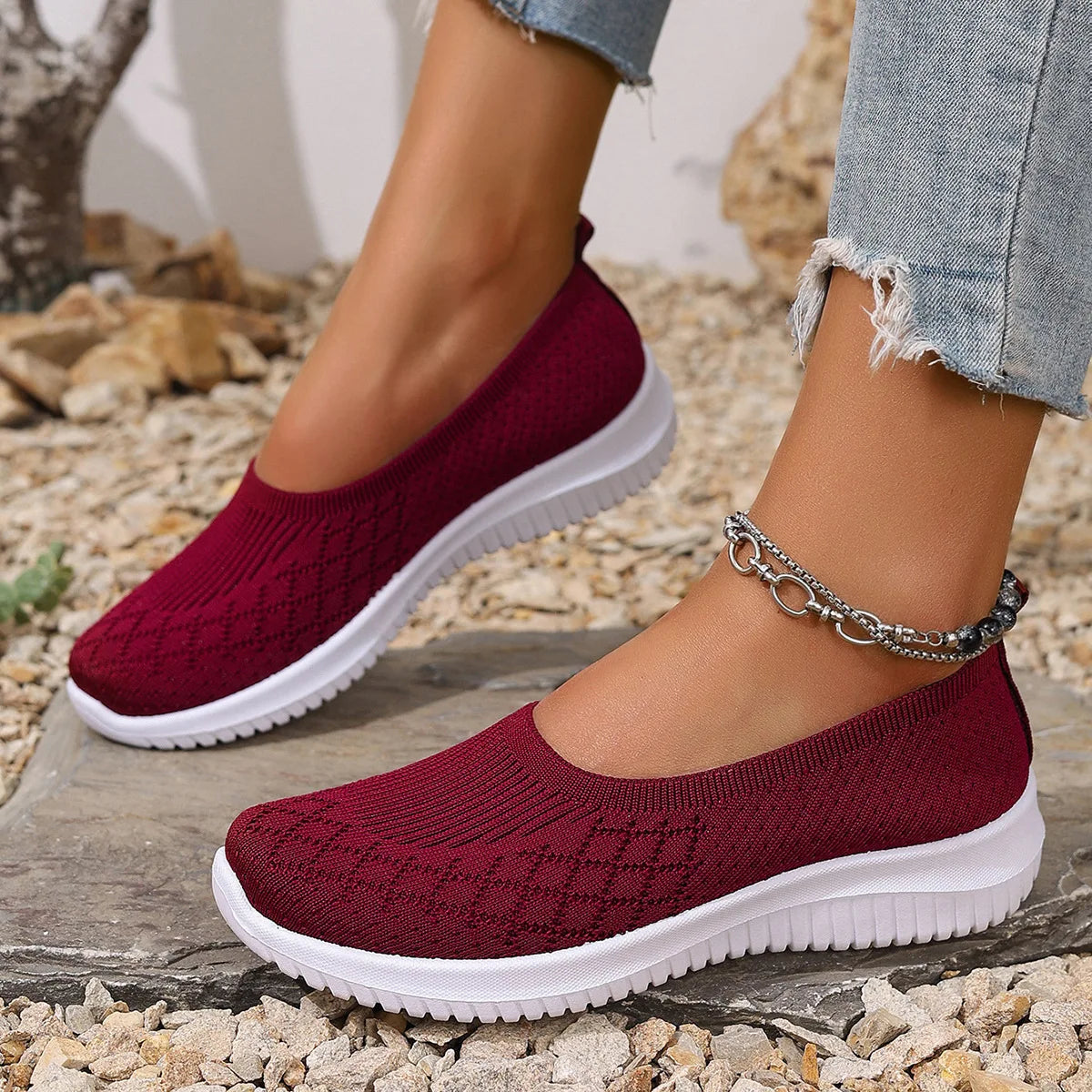 Sofina – Skridsikre, Åndbare Slip-ons