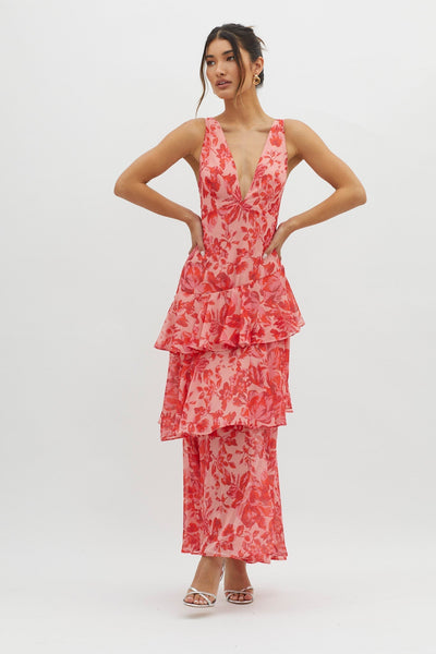 Faye™ | Bloom Shift Midi Kjole