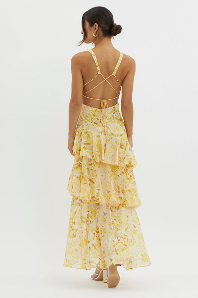 Faye™ | Bloom Shift Midi Kjole